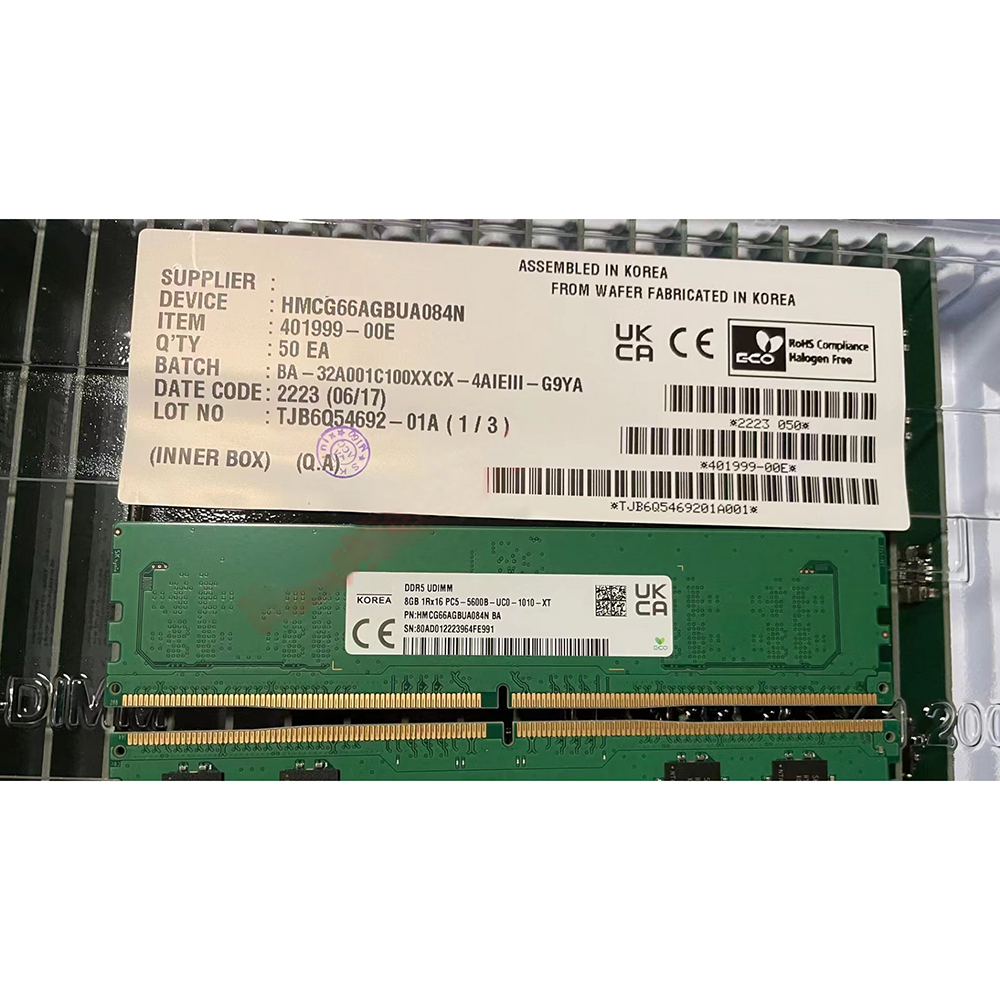 Ddr5 8Gb - 1 pièce HMCG66AGBUA084N RAM 8 Go