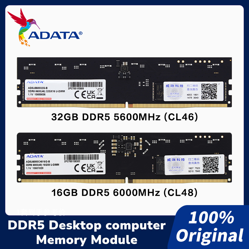 Ddr5 16Gb 6000Mhz - Module de mémoire ADATA DDR5 U-DIMM