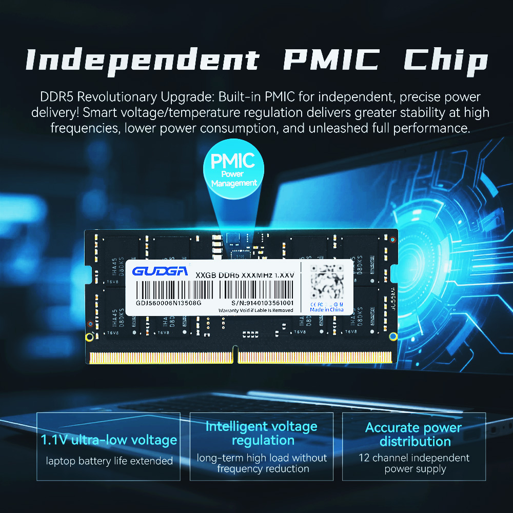 Mémoire DDR5 GUDGA 8 Go 16 Go  - Ddr5 8Gb avis et prix