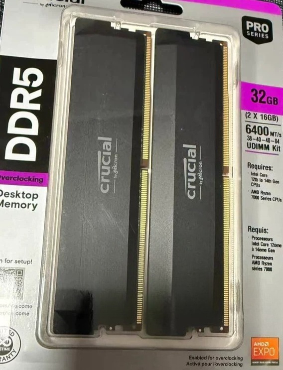 Kit de RAM DDR5 6000 MHz 32 Go - Ddr5 16Gb 6000Mhz avis et prix