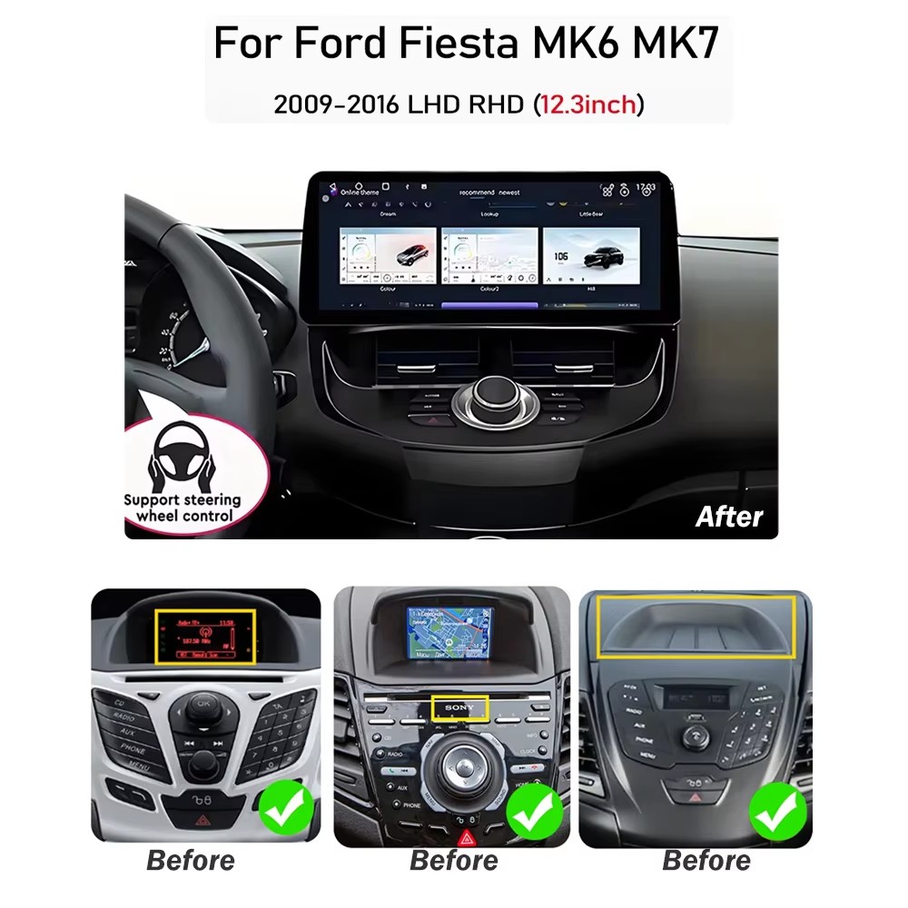 12.3 pouces pour Ford Fiesta M - Ddr5 8Gb avis et prix