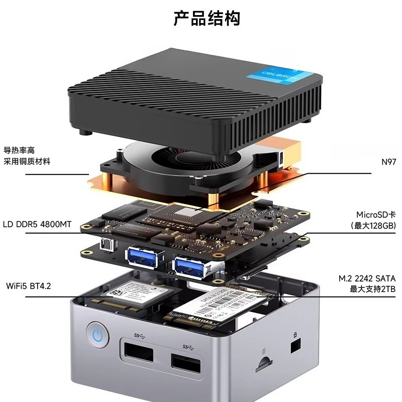 Mini PC G5 Alder Lake N97 Wind - Ddr5 4800Mhz avis et prix