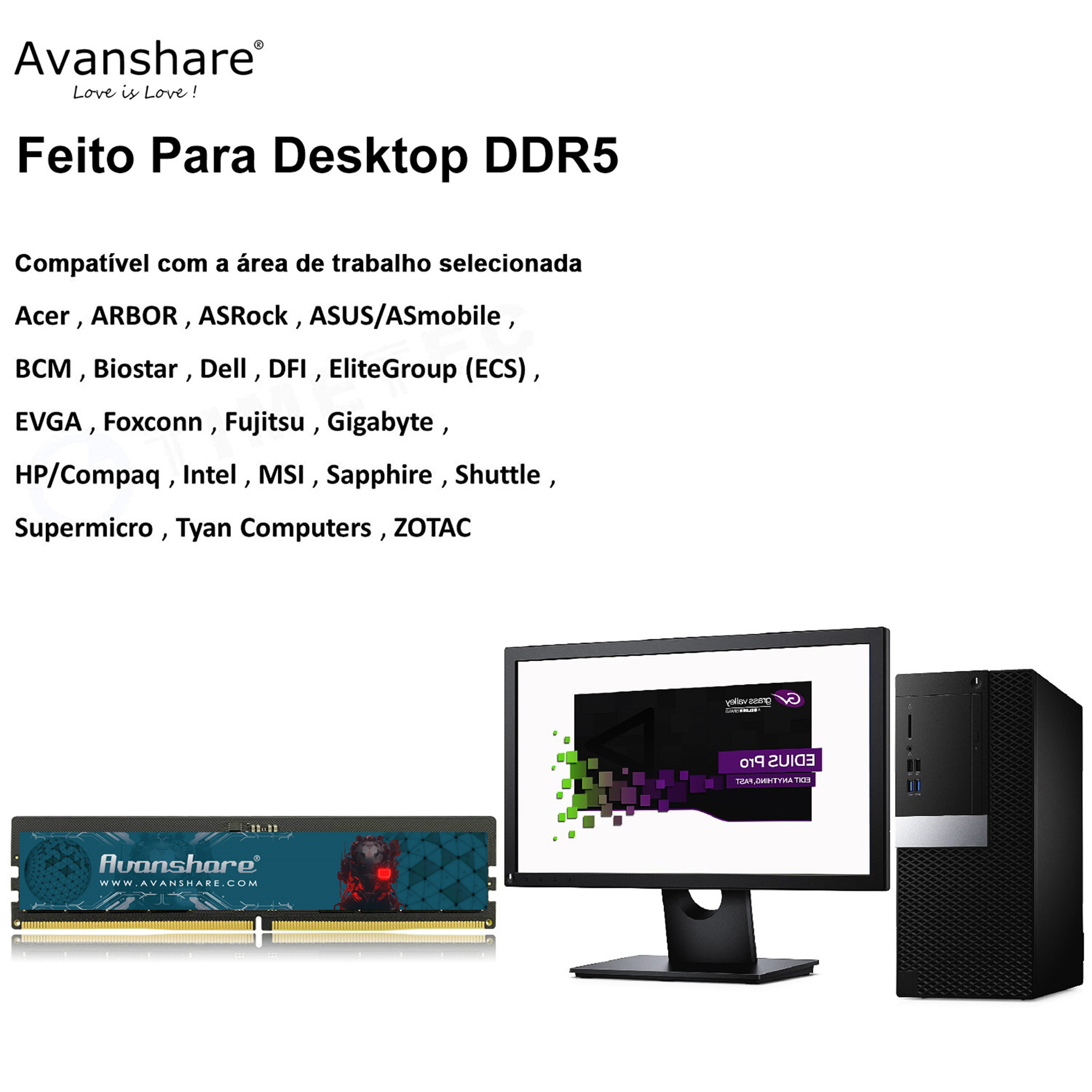 Avanshare Ram Memoria DDR5 DDR - Ddr5 4800Mhz avis et prix