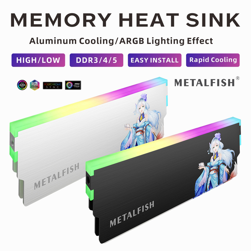 METALFISH DRAM dissipateur the - Ddr5 Ram avis et prix